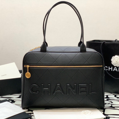 Chanel Shopping Bag Like Auth Handbags Woman’s Braille Pattern 30x45x15cm