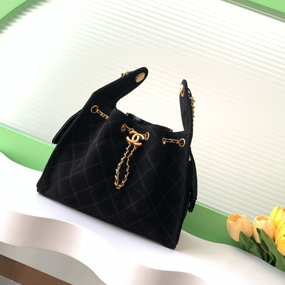 Chanel 25 small handbag, Grained calfskin & gold-tone