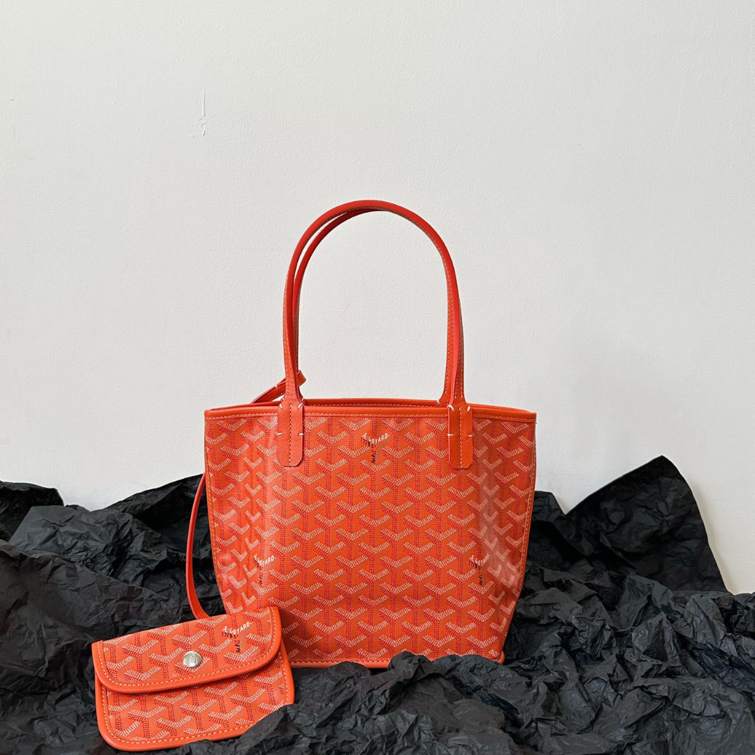 Goyard Anjou Reversible Tote Coated Canvas Mini