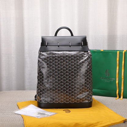 Goyard Steamer GM Black Leather Travel