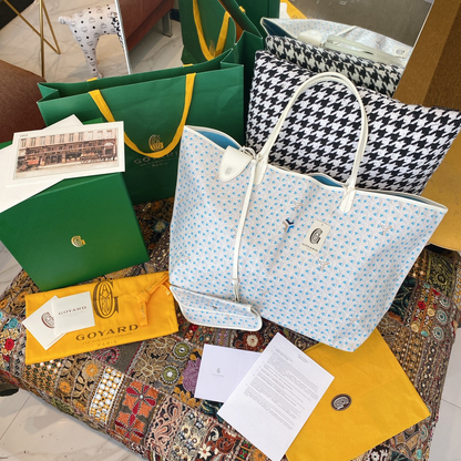 Goyard limited edition Saint Louis Claire-Voie GM Bag /Tote – Blue