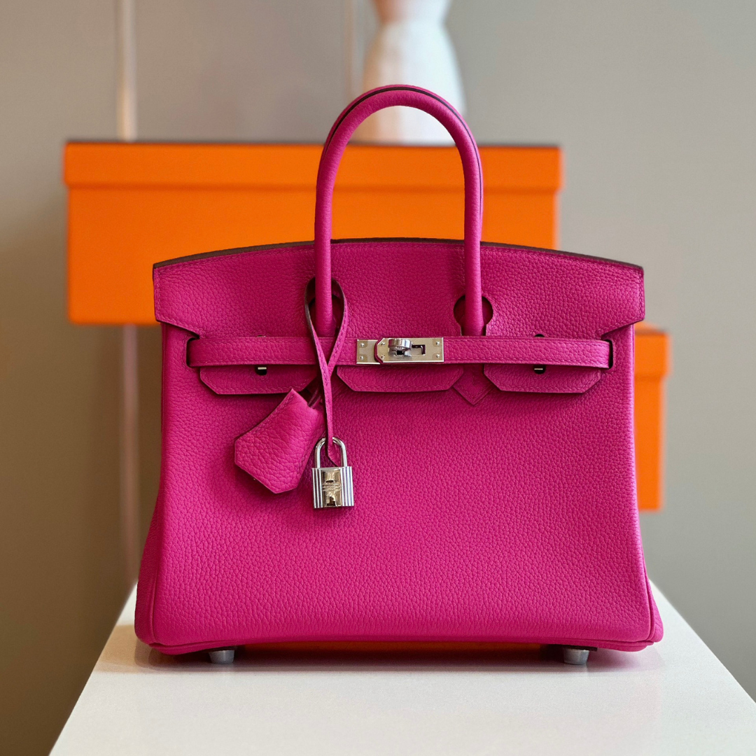 HN 25 Pink Togo leather Palladium Hardware