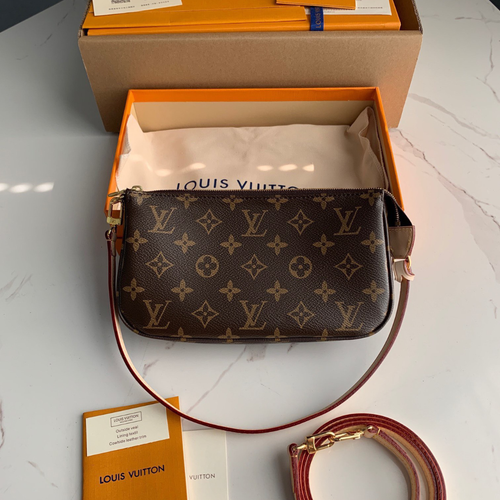 Louis Vuitton LV Pochette Monogram Woman’s Handbags 23.5×13.5cm