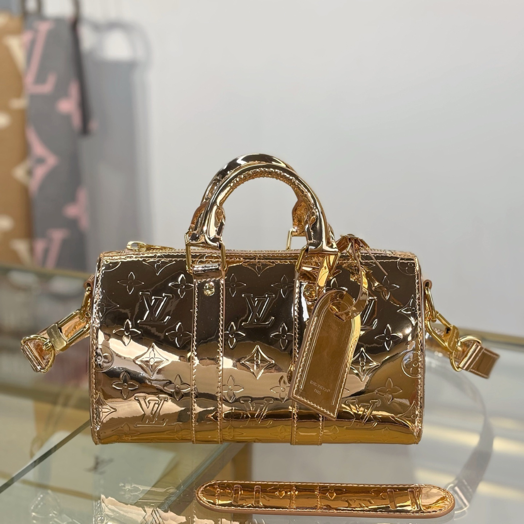 Louis Vuitton Limited Edition Gold Monogram Miroir Speedy 30 bag