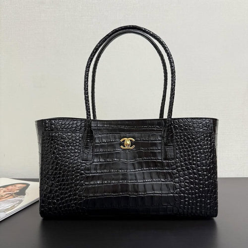 Chanel Tote Bag Crocodile Embossed Calfskin SS26 Collection