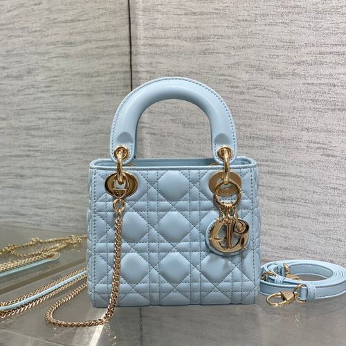 Dior Mini Lady Dior Bag in Ice Blue