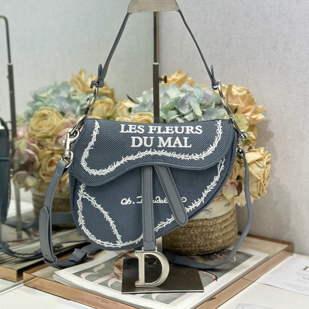 Christian Dior Saddle Bag “Les Fleurs du Mal”