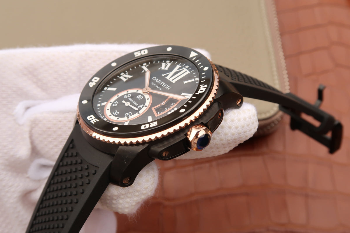 CALIBRE DIVER 42 AUTOMATIC BLACK CASE BLACK DIAL