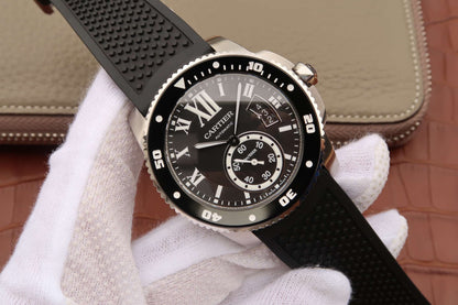 CALIBRE DIVER 42 AUTOMATIC STEEL CASE BLACK DIAL