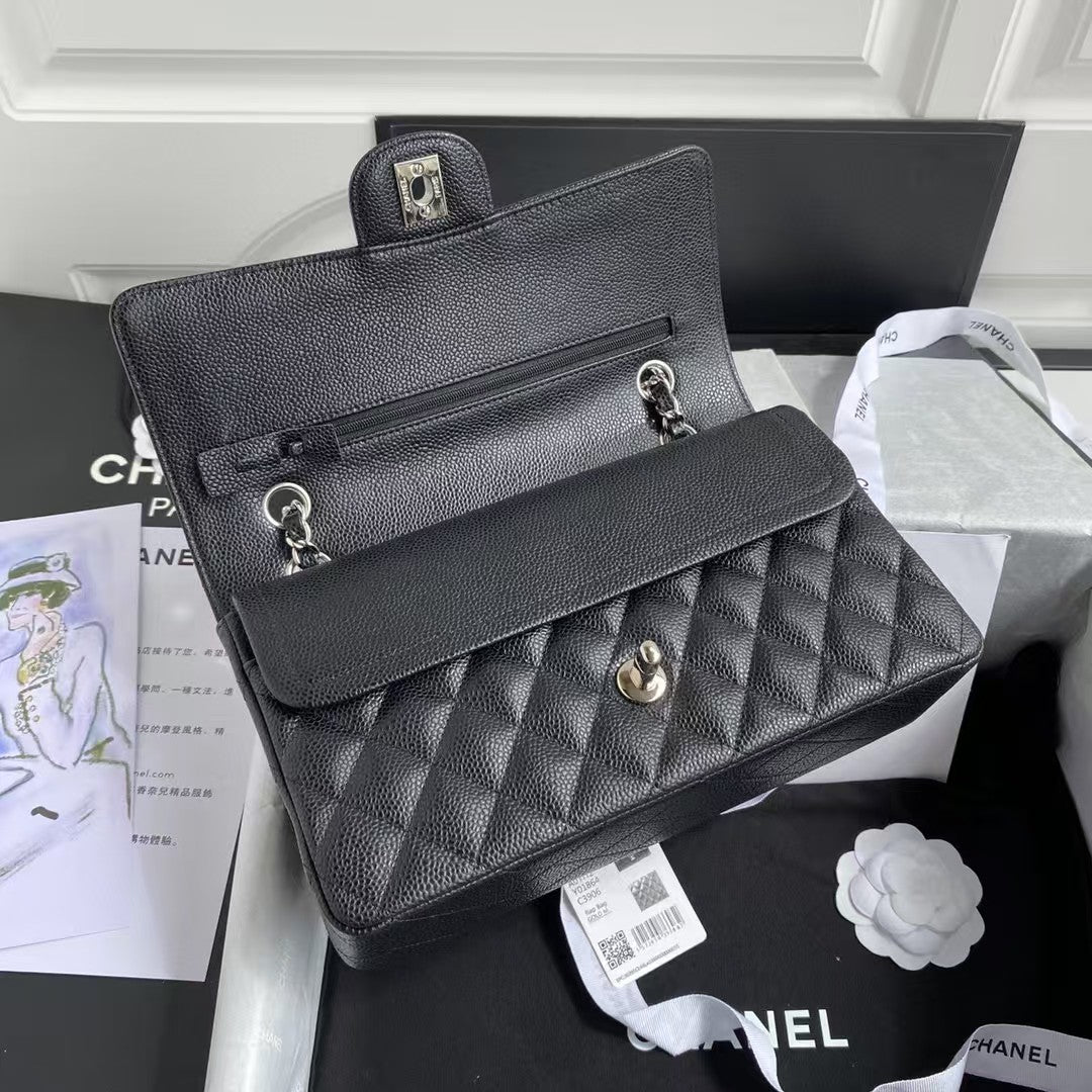 Chanel Classic Flap Medium Sliver Hardware