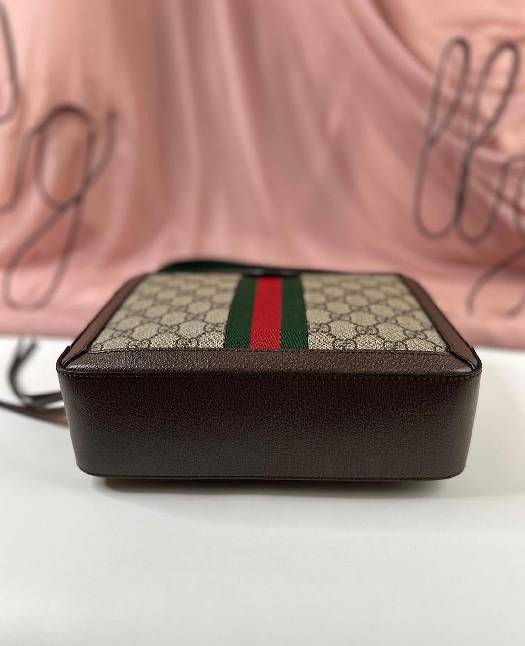 Gucci Brown Small GG Supreme Ophidia Bag