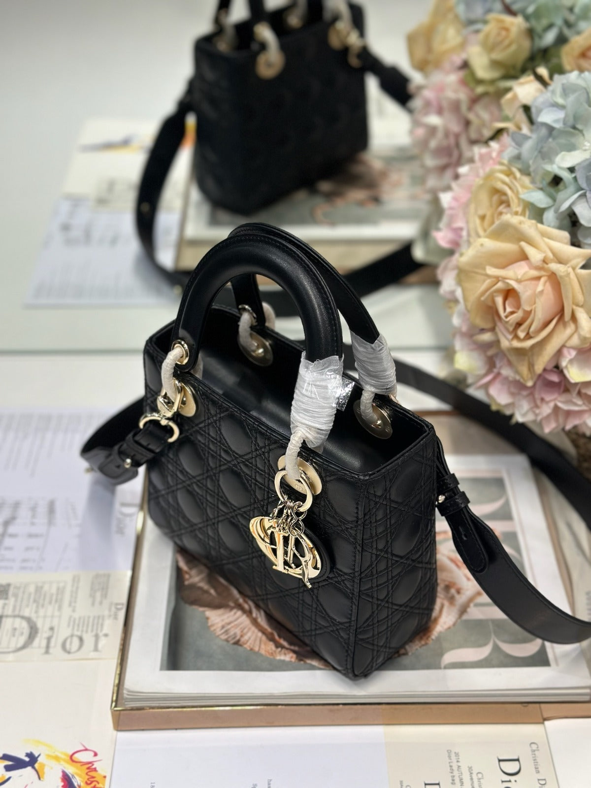Dior Lady Small Black Handbag