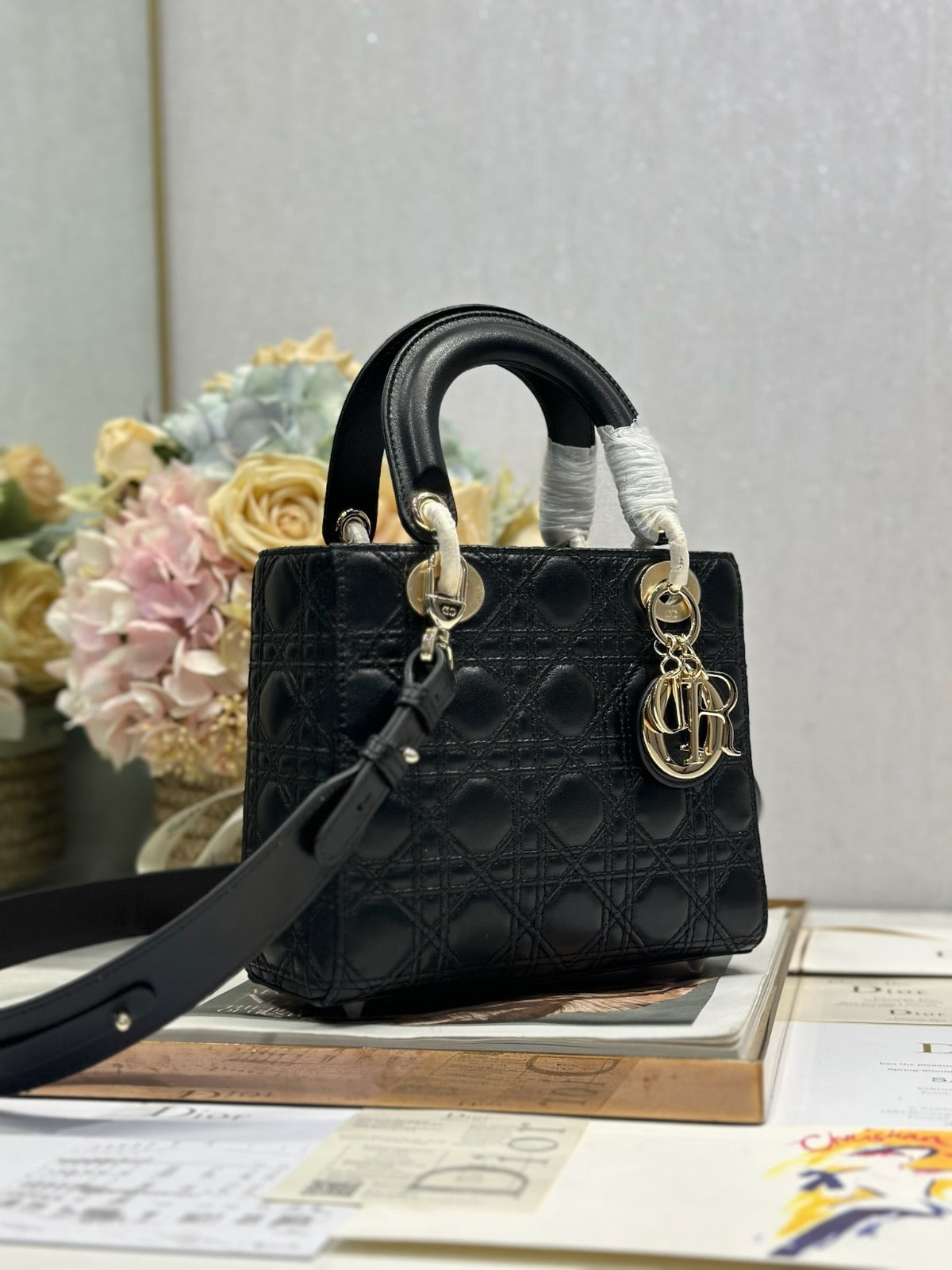 Dior Lady Small Black Handbag