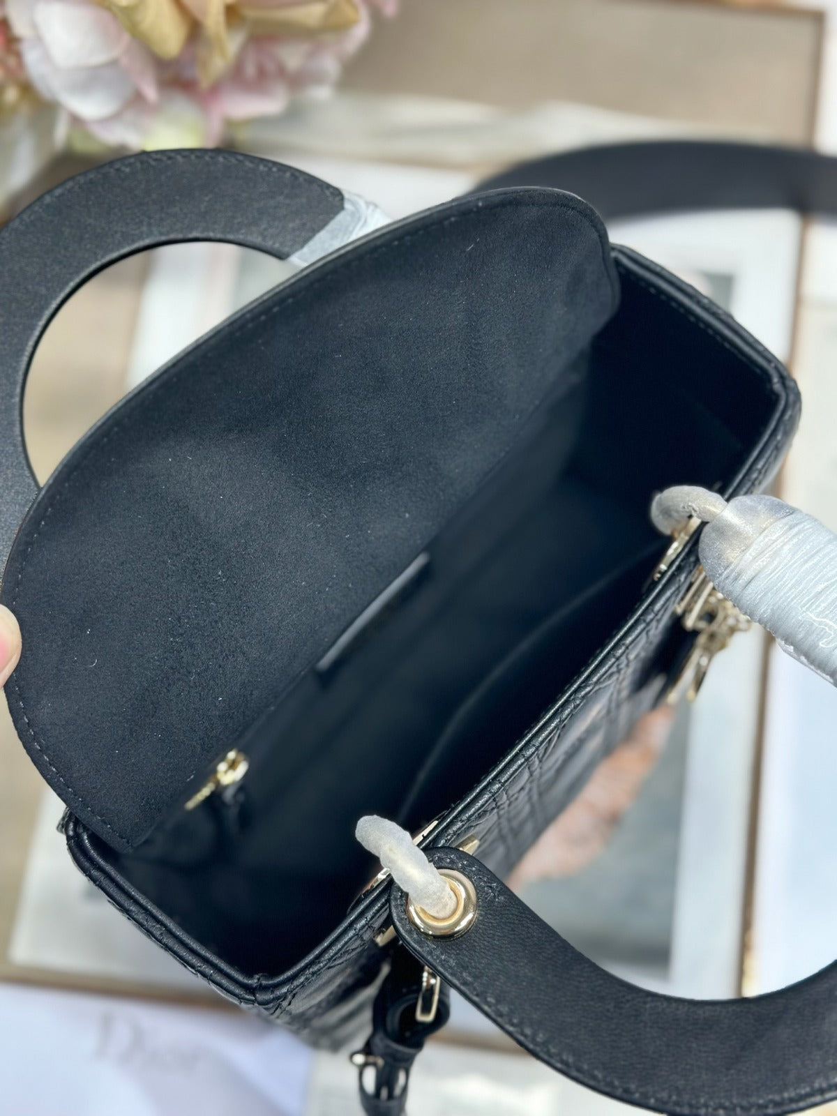 Dior Lady Small Black Handbag