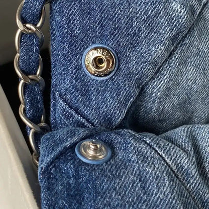 Chanel 22 Small Denim Hobo Bag