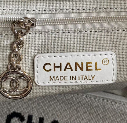 Chanel Deauville Tote in beige and black
