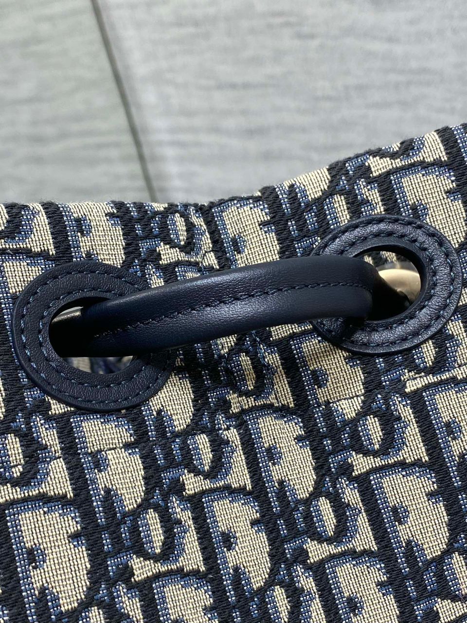 Dior Promenade Shopping Bag in Blue Dior Oblique Jacquard