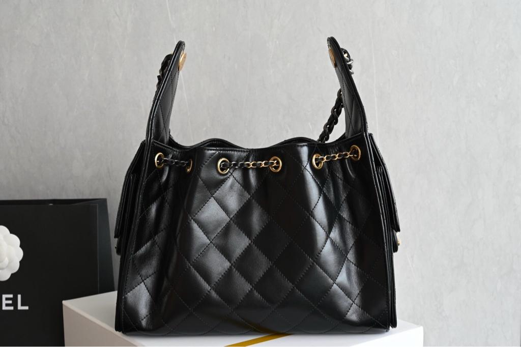 Chanel 25 Small Gold Sliver Chain