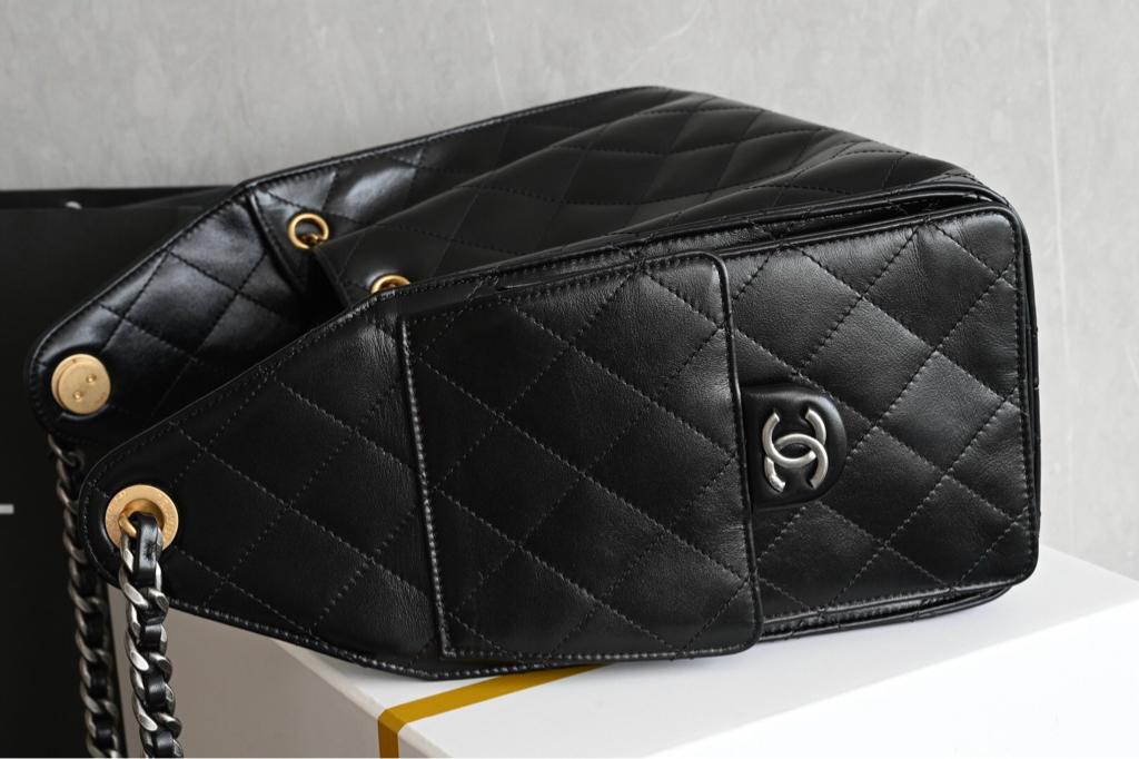 Chanel 25 Small Gold Sliver Chain