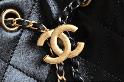 Chanel 25 Small Gold Sliver Chain