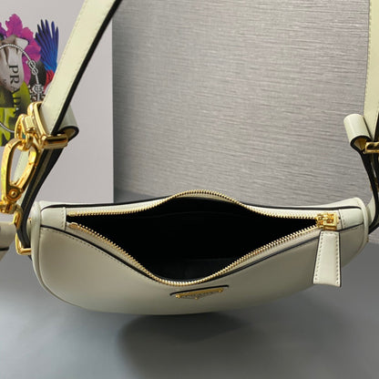Prada Arque Small Leather Shoulder Bag