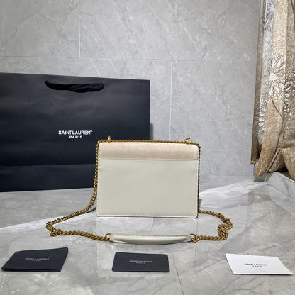 Saint Laurent Sunset Shoulder Bag ‘Sea Salt’