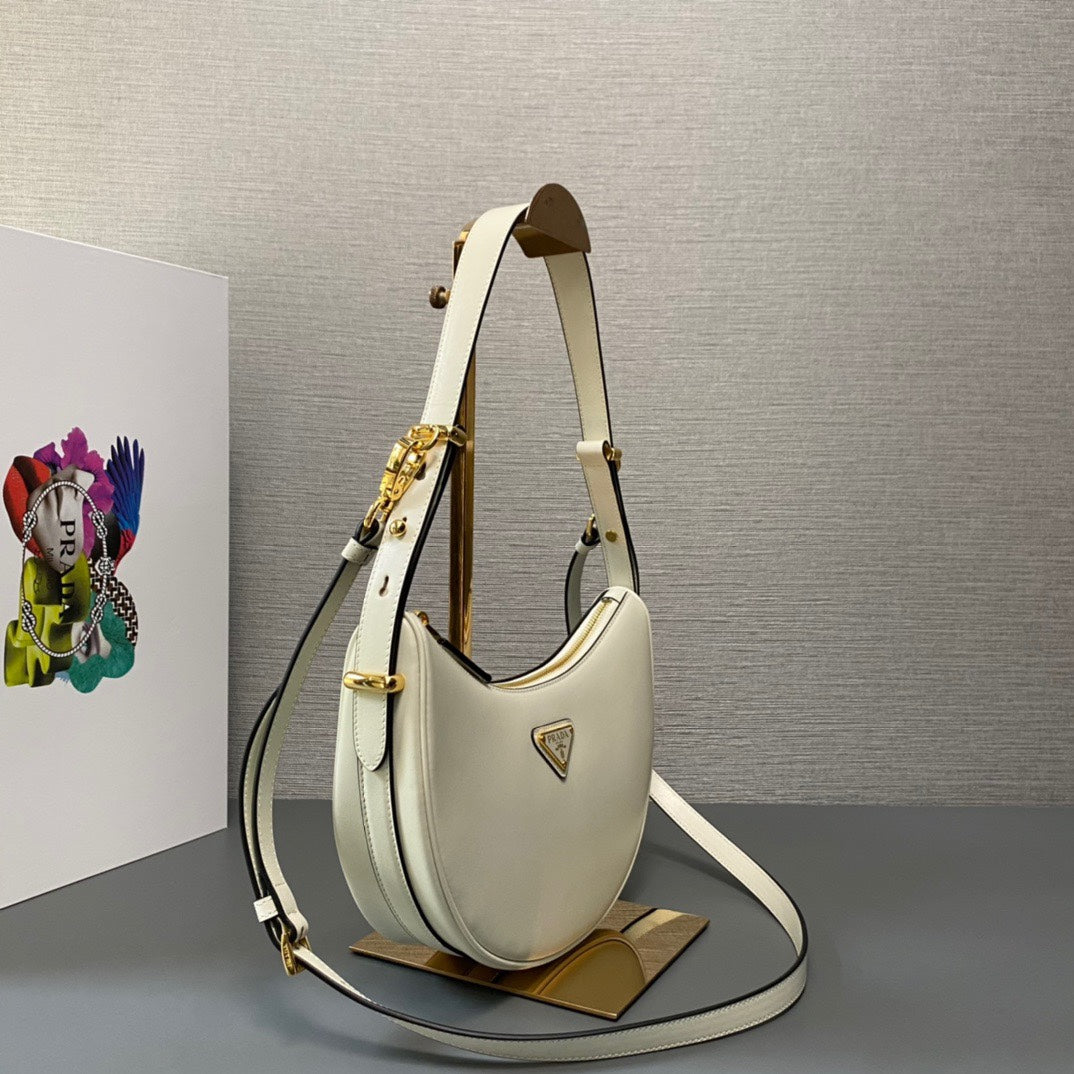 Prada Arque Small Leather Shoulder Bag