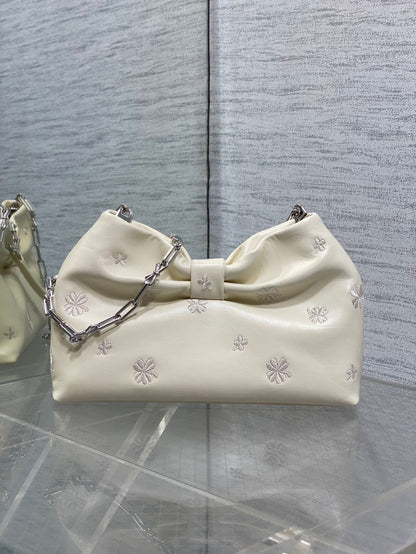 Dior Bow Bag Small Latte Lambskin