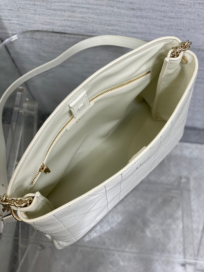 Dior Trianon Bag in White Gold Hardware
