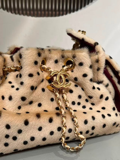 Chanel 25 Mini Cheetah Print Pony Hair Métiers d’art Collection