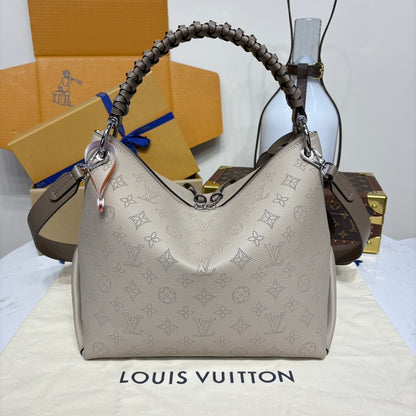 LOUIS VUITTON Beaubourg Mahina MM Leather