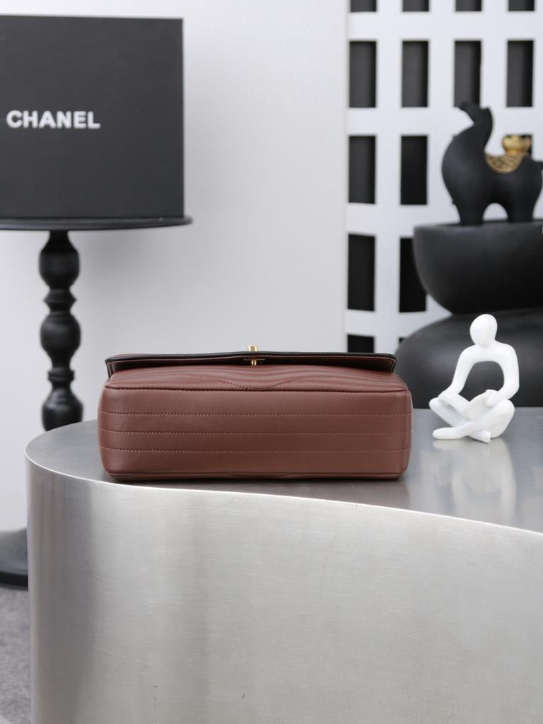 Chanel flap bag quilted leather