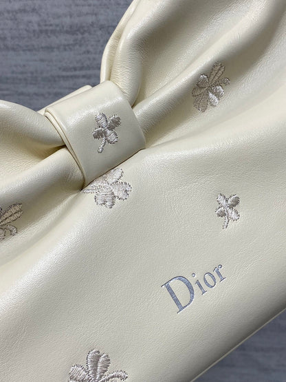 Dior Bow Bag Small Latte Lambskin