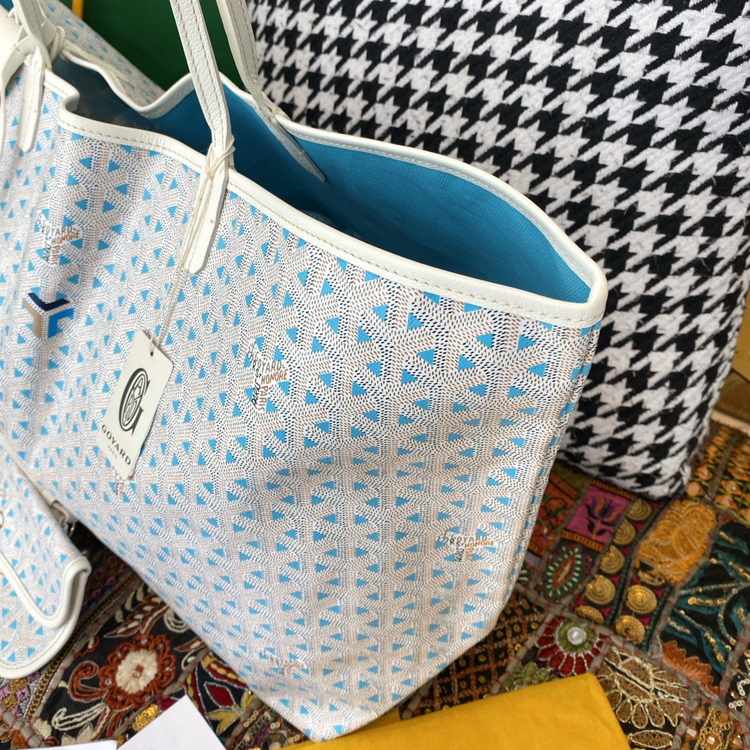 Goyard limited edition Saint Louis Claire-Voie GM Bag /Tote – Blue