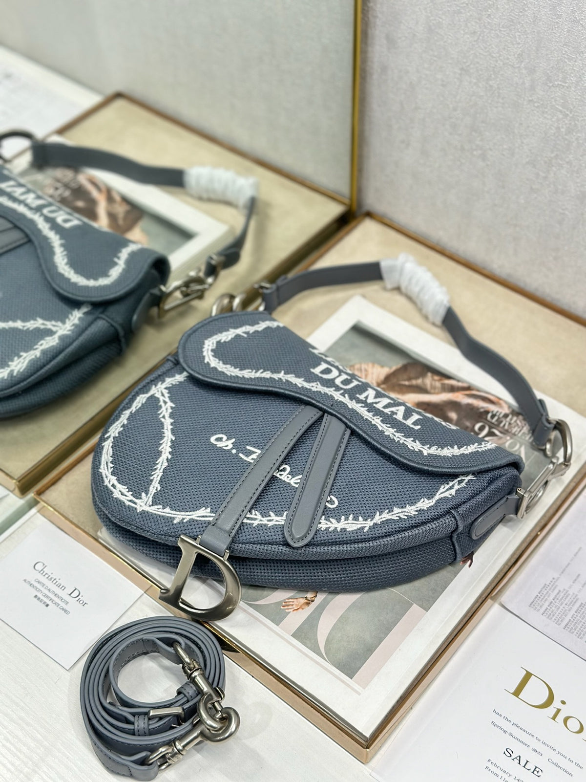 Christian Dior Saddle Bag “Les Fleurs du Mal”