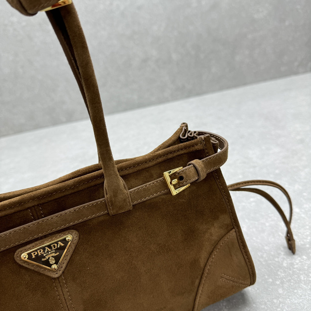Prada Bonnie medium suede handbag for Women
