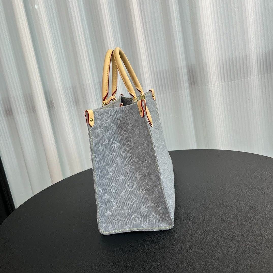 Louis Vuitton OnTheGo MM Monogram Denim canvas