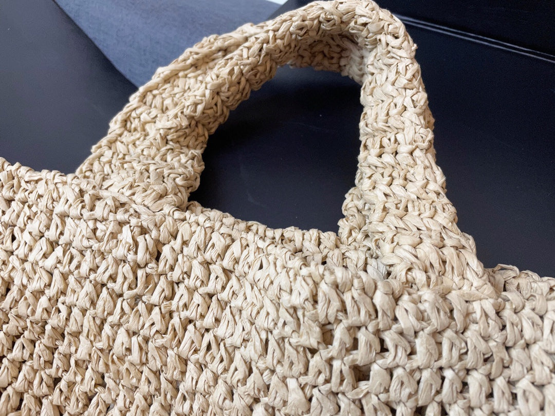 Saint Laurent Rive Gauche Linen Tote Bag
