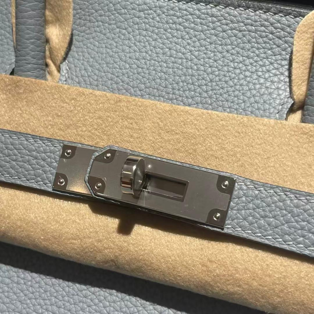 HN 25 CLOUD BLUE* TOGO LEATHER *SILVER* HARDWARE