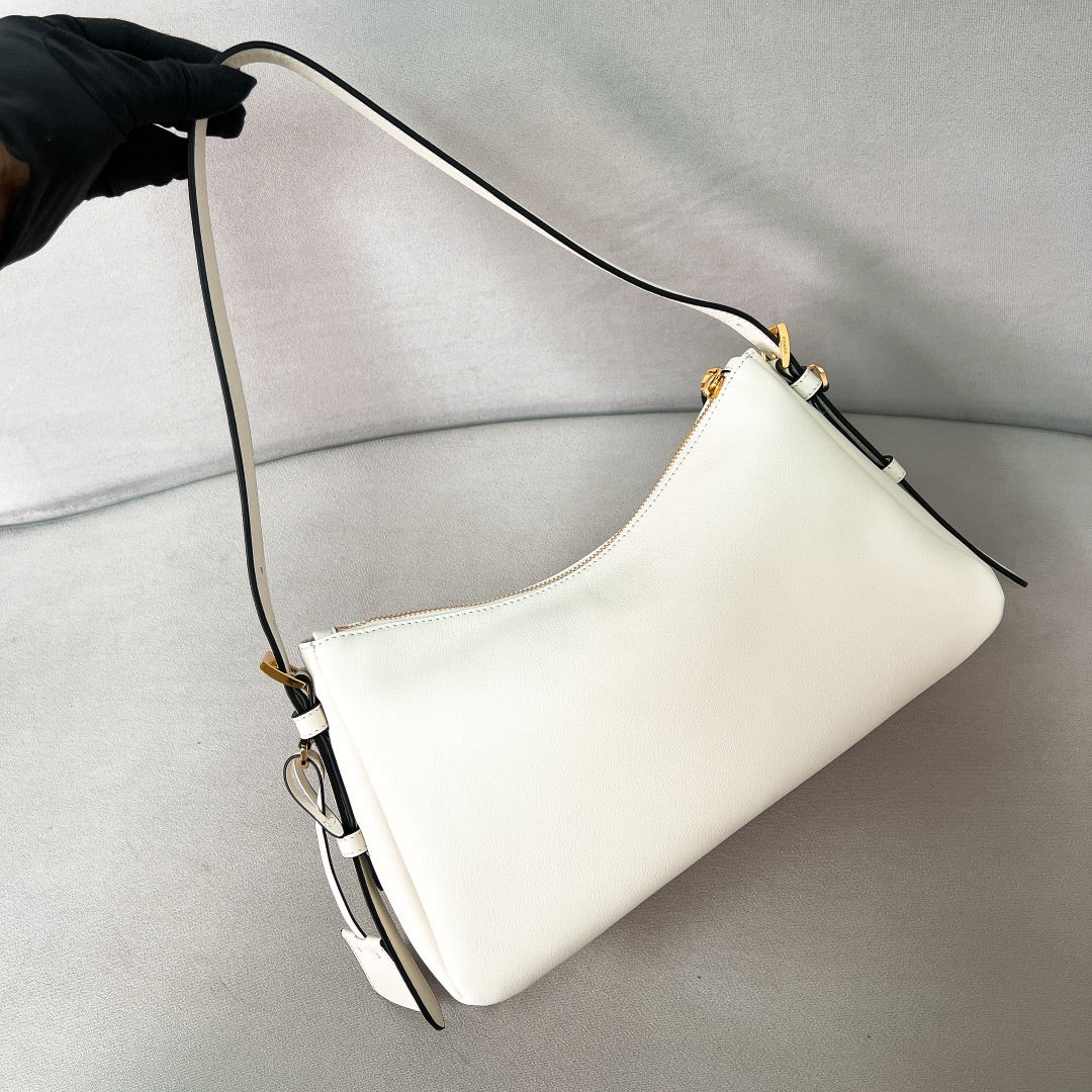 Prada Medium Aimée Shoulder Bag | White