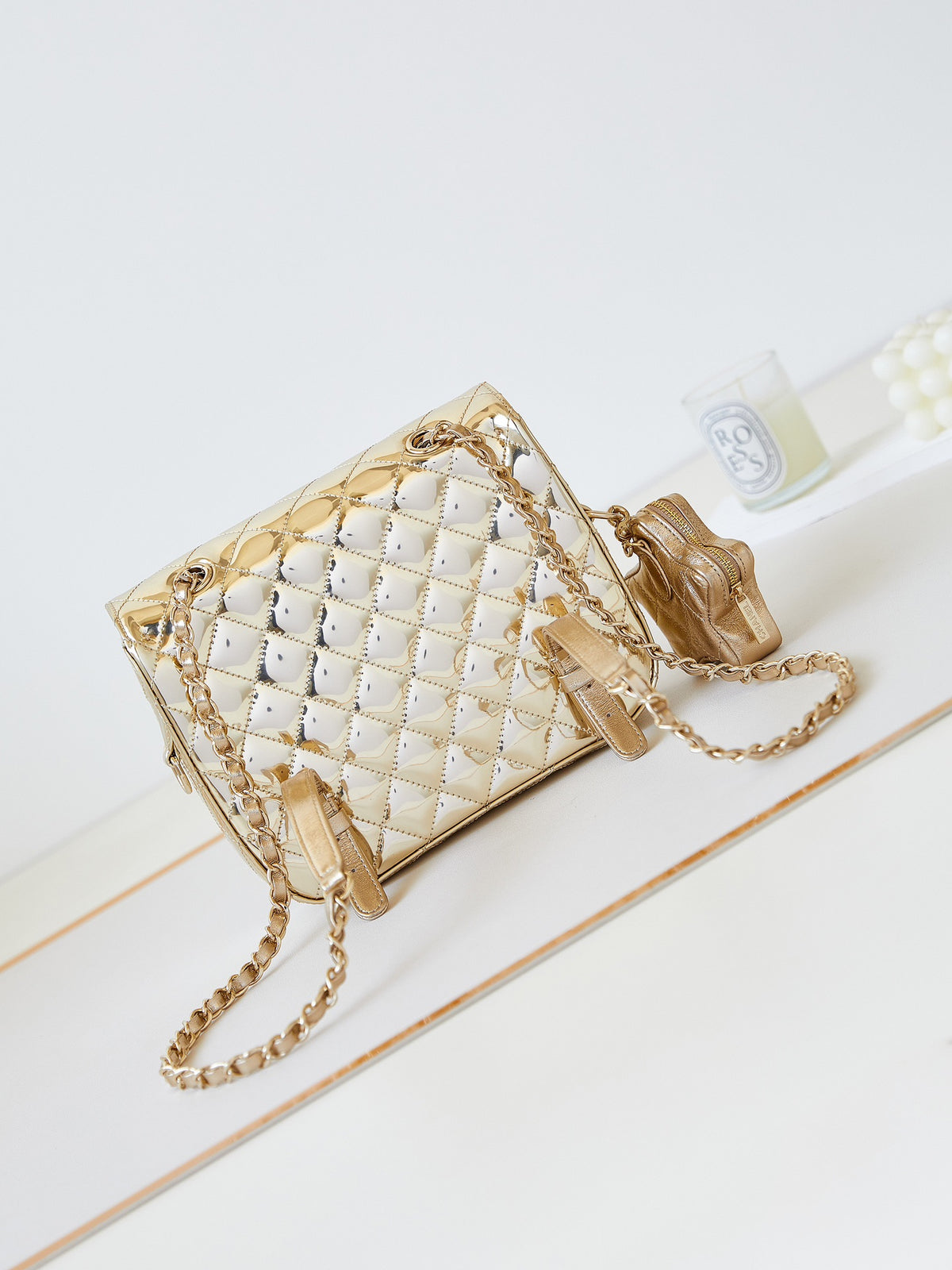Chanel 24C gold mirror star Bag