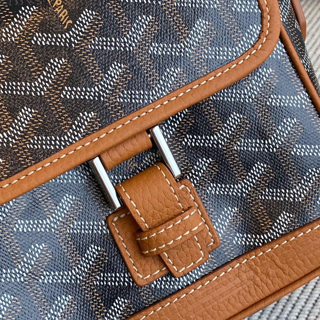 Goyard Black Coated Canvas Mini Cross-Body Bag