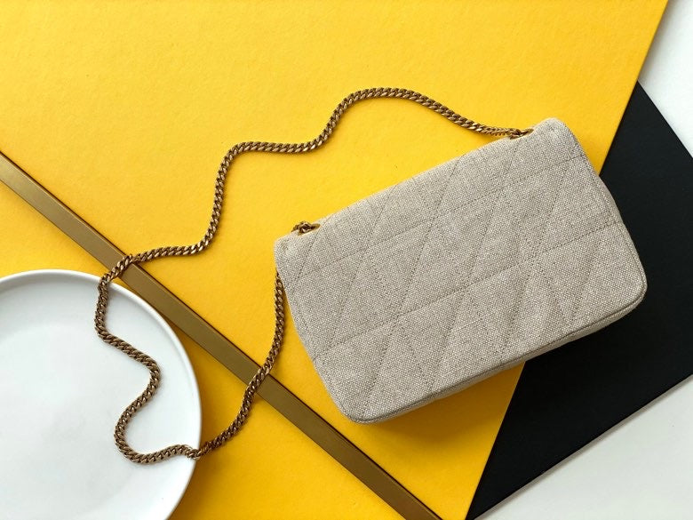Saint Laurent Medium Jamie Carré Rive Gauche Bag ‘Beige’