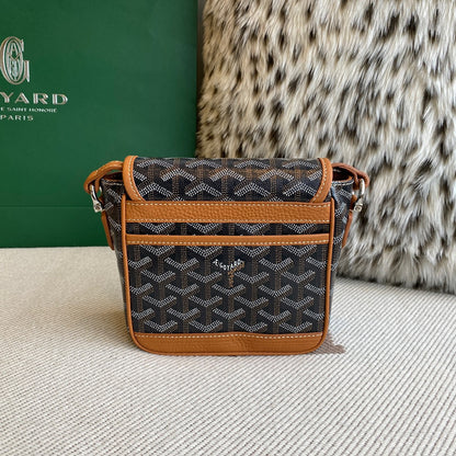 Goyard Black Coated Canvas Mini Cross-Body Bag