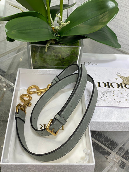 Dior Saddle Bag in Stone Gray Gold Hardware