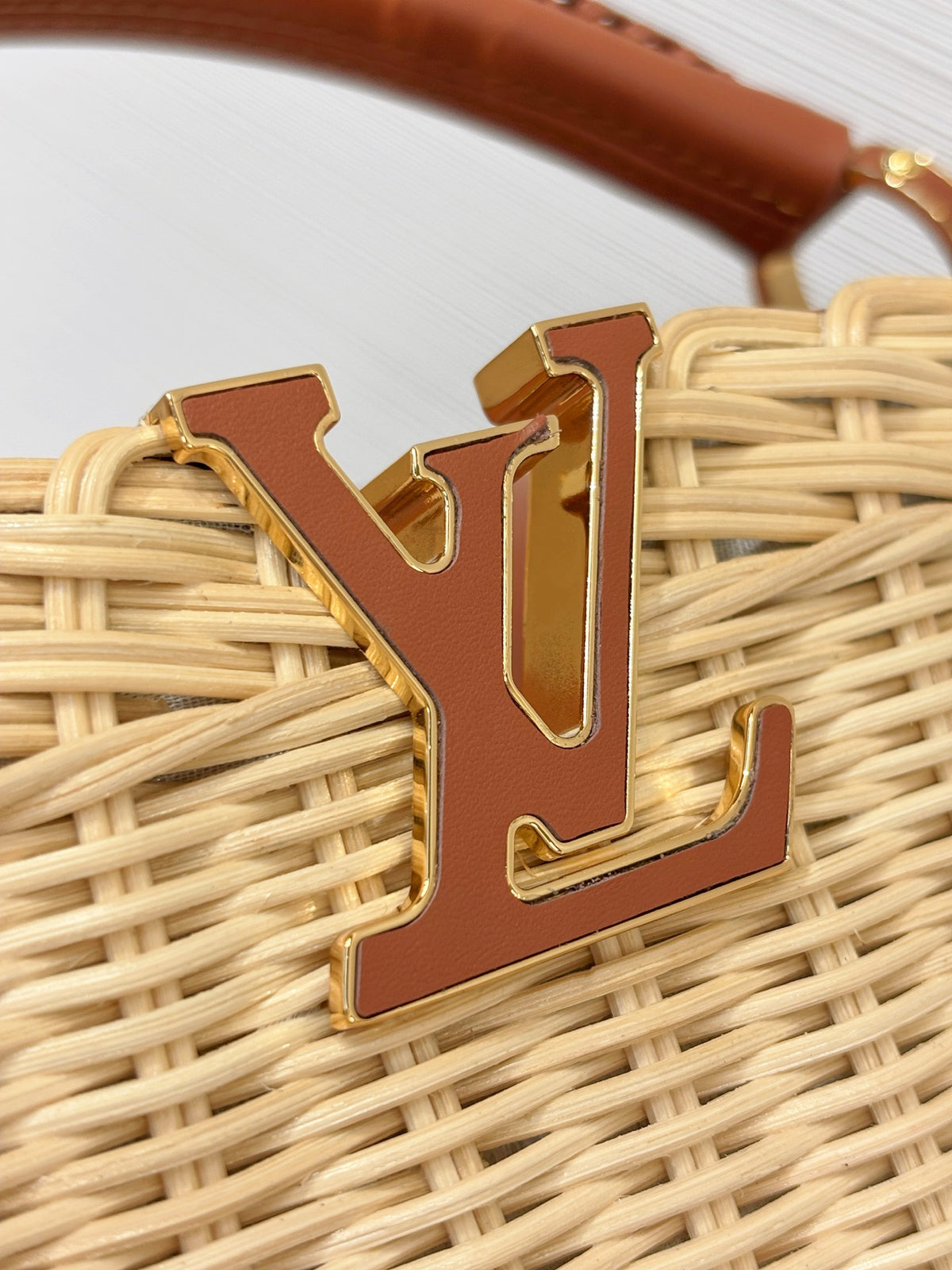 Louis Vuitton Capucines BB Handbag Brown Beige