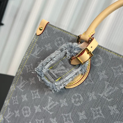 Louis Vuitton OnTheGo MM Monogram Denim canvas