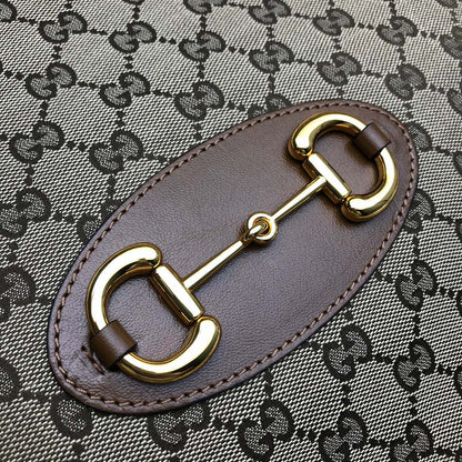 Gucci Horsebit 1955 GG Supreme Canvas Leather
