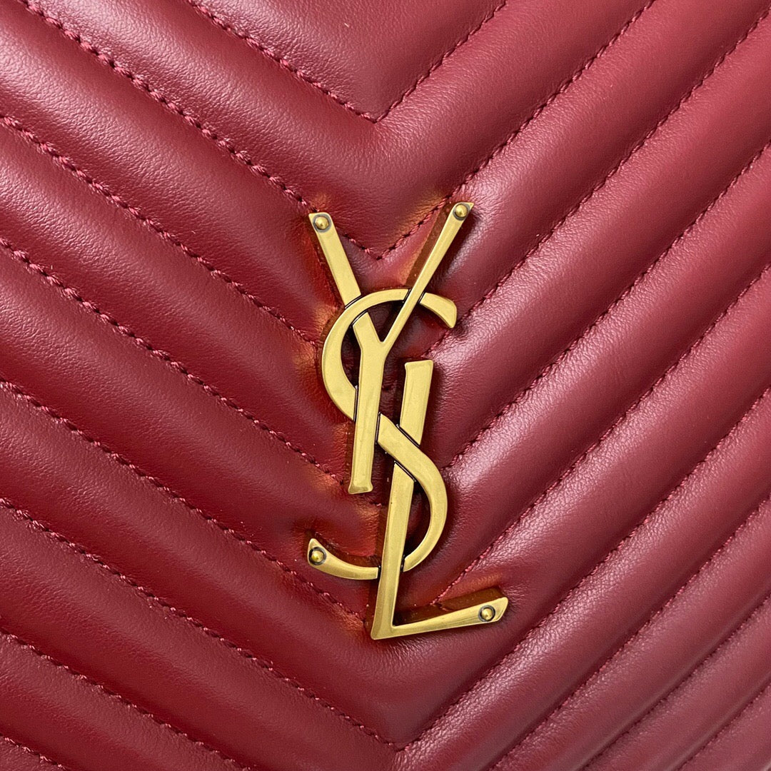 Saint Laurent Lou Medium YSL Camera Bag with Pocket and Tassel in Quilted Leather