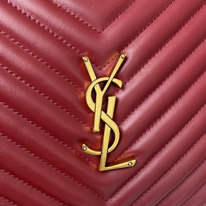 Saint Laurent Lou Medium YSL Camera Bag with Pocket and Tassel in Quilted Leather